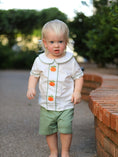 Load image into Gallery viewer, Thanksgiving & Halloween Pumpkin Applique Boy's Set