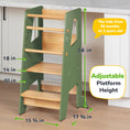Load image into Gallery viewer, Adjustable Toddler Kitchen Tower with Safety Bars
