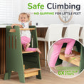 Load image into Gallery viewer, Standing Toddler Tower with Sliding Safety Door