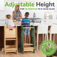 Load image into Gallery viewer, Standing Toddler Tower with Sliding Safety Door