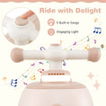 Load image into Gallery viewer, Toddler Ride on Toy with Trailer and Light Music