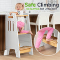 Load image into Gallery viewer, Standing Toddler Tower with Sliding Safety Door