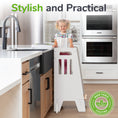 Load image into Gallery viewer, Standing Toddler Tower with Sliding Safety Door