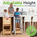 Load image into Gallery viewer, Standing Toddler Tower with Sliding Safety Door