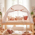 Load image into Gallery viewer, Twin Size Indoor Canopy Tent for Kids with 2 Window and Suits 3+