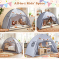 Load image into Gallery viewer, Twin Size Indoor Canopy Tent for Kids with 2 Window and Suits 3+