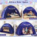 Load image into Gallery viewer, Twin Size Indoor Canopy Tent for Kids with 2 Window and Suits 3+