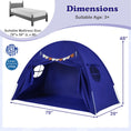 Load image into Gallery viewer, Twin Size Indoor Canopy Tent for Kids with 2 Window and Suits 3+