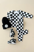 Load image into Gallery viewer, Checkered Smiley Lounge Set | Black