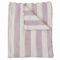 Load image into Gallery viewer, Pink Stripe Plush Blanket