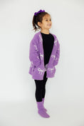 Load image into Gallery viewer, Lilac/Coconut Bow Cozy Cardigan