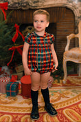 Load image into Gallery viewer, VICTOIRE TARTAN SMOCKED ROMPER