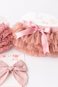 Load image into Gallery viewer, Vintage Pink & Gold Glitter Ruffle Tutu Bloomer
