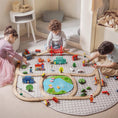 Load image into Gallery viewer, Tiny Land® Wooden Train Set 110 Pcs
