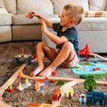 Load image into Gallery viewer, Tiny Land® Wooden Train Set 110 Pcs