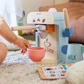 Load image into Gallery viewer, Tiny Land® Play Kitchen Accessories – Children’s Coffee Maker: Wooden Kids Play Coffee Maker Set