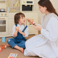 Load image into Gallery viewer, Tiny Land® Play Kitchen Accessories – Children’s Coffee Maker: Wooden Kids Play Coffee Maker Set