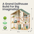Load image into Gallery viewer, Tiny Land® Sweetwood Evergreen Dollhouse without Dolls