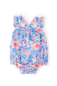 Load image into Gallery viewer, Watercolor Floral Ruffle Cross Back Romper