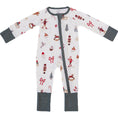 Load image into Gallery viewer, Merry & Bright Ribbed Bamboo Zipper