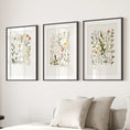 Load image into Gallery viewer, Watercolor Wildflower Floral Nursery Wall Art Set
