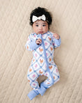 Load image into Gallery viewer, Bamboo Zip Romper | Chickens & Flowers