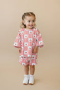 Load image into Gallery viewer, Shorts Set | Strawberry Gingham