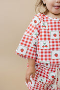 Load image into Gallery viewer, Shorts Set | Strawberry Gingham