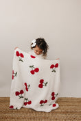Load image into Gallery viewer, Cherry Plush Blanket