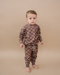 Load image into Gallery viewer, Jogger Set | Espresso Checkered