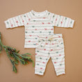 Load image into Gallery viewer, Tied with a Bow Christmas Organic Cotton Lounge Set