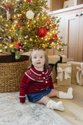 Load image into Gallery viewer, Red Fair Isle Cardigan