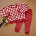 Load image into Gallery viewer, Red Plaid Christmas Tree Crewneck Sweatshirt