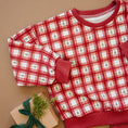 Load image into Gallery viewer, Red Plaid Christmas Tree Crewneck Sweatshirt