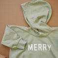 Load image into Gallery viewer, Merry Hooded Sweatshirt Romper - Sage