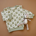 Load image into Gallery viewer, Checkered Christmas Trees Crewneck Sweatshirt