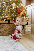 Load image into Gallery viewer, Holiday Toile Ribbed Bamboo Zipper