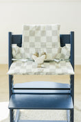 Load image into Gallery viewer, Neutral Checker Cushion for the Stokke Tripp Trapp Highchair