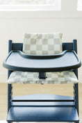 Load image into Gallery viewer, Neutral Checker Cushion for the Stokke Tripp Trapp Highchair