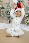 Load image into Gallery viewer, Tiny Trees Ribbed Bamboo 2pc Henley Pajamas