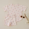 Load image into Gallery viewer, Organic Cotton Strawberry Print Shorts Set