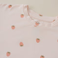 Load image into Gallery viewer, Organic Cotton Strawberry Print Shorts Set