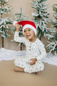 Load image into Gallery viewer, Tiny Trees Ribbed Bamboo 2pc Henley Pajamas