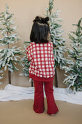 Load image into Gallery viewer, Red Plaid Christmas Tree Crewneck Sweatshirt