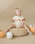Load image into Gallery viewer, Colorblock 'Pumpkin' Sweatshirt Romper