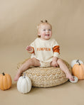 Load image into Gallery viewer, Colorblock 'Pumpkin' Sweatshirt Romper