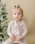 Load image into Gallery viewer, Candy Cane Lane Bamboo Zippy Pajamas