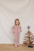Load image into Gallery viewer, Red Stripe Collared Bamboo Set