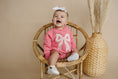 Load image into Gallery viewer, Applique Floral Bow Sweatshirt Romper