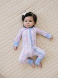 Load image into Gallery viewer, Bamboo Zip Romper | Baseball Girl